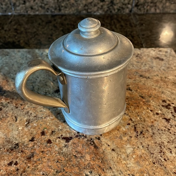 Antique tea/coffee strainer pot - Picture 2 of 10